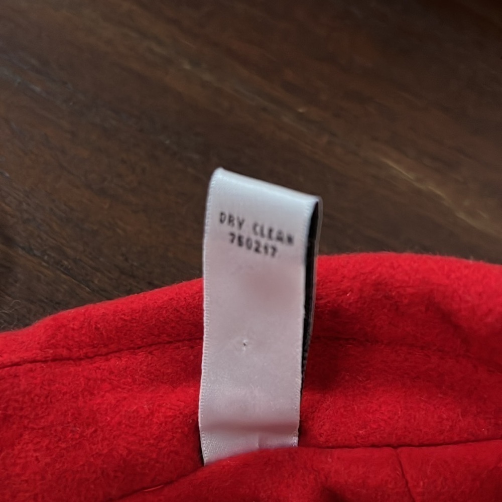 Red wool blend VALERIE STEVENS jacket - Picture 10 of 10